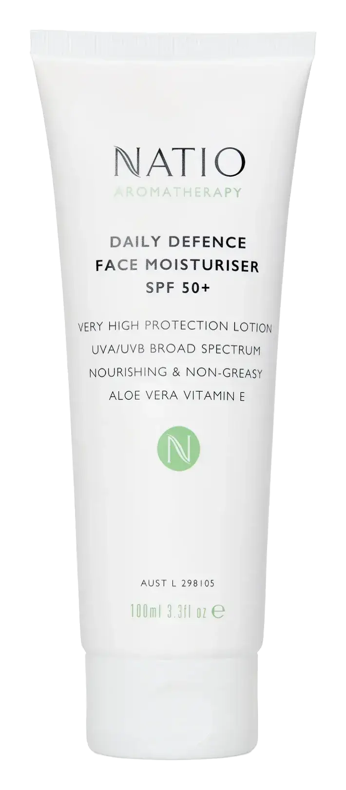 Natio Aromatherapy Daily Defence Face Moisturiser SPF 50+