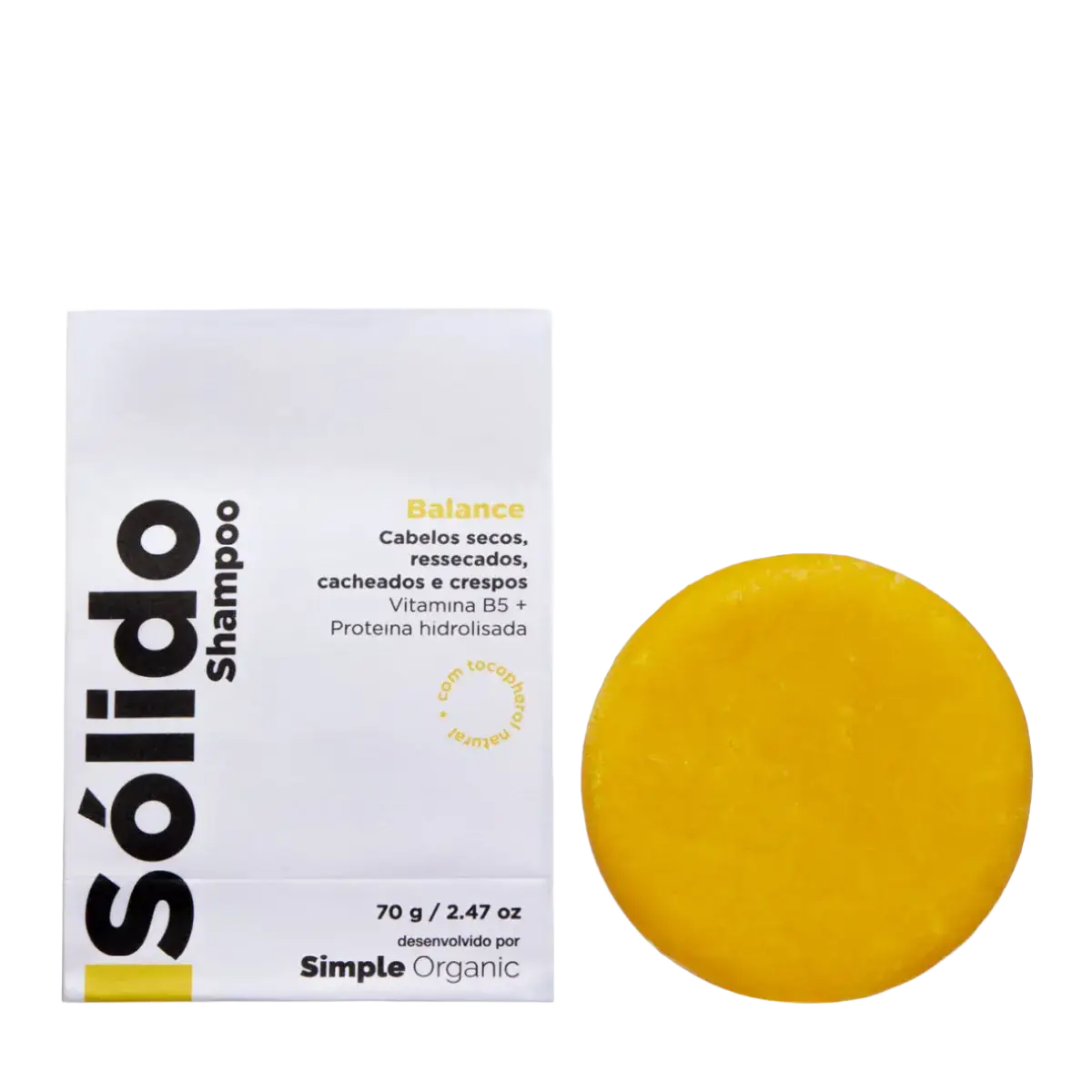 Simple Organic Isolido Shampoo Em Barra Balance