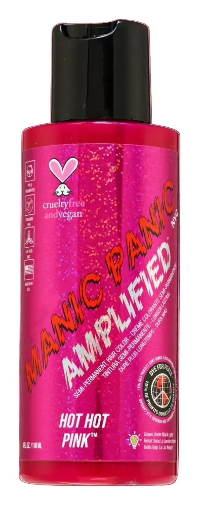Manic Panic Amplified Semi-Permanent Hair Color Hot Hot Pink