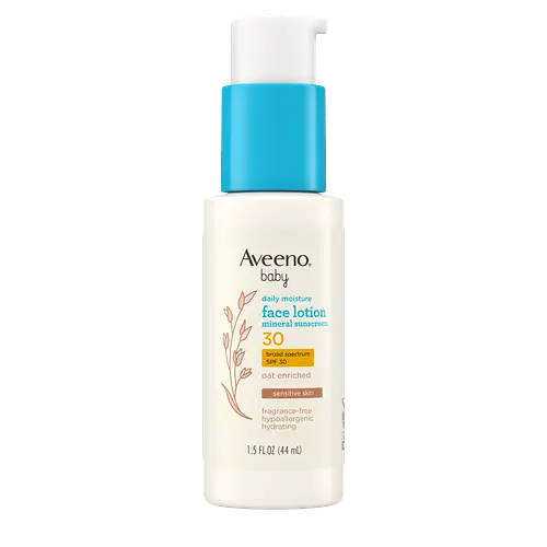 Aveeno Baby Daily Moisture Face Lotion & Mineral Sunscreen SPF 30
