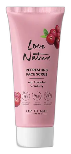 Oriflame Love Nature Refreshing Face Scrub With Upcycled Cranberry