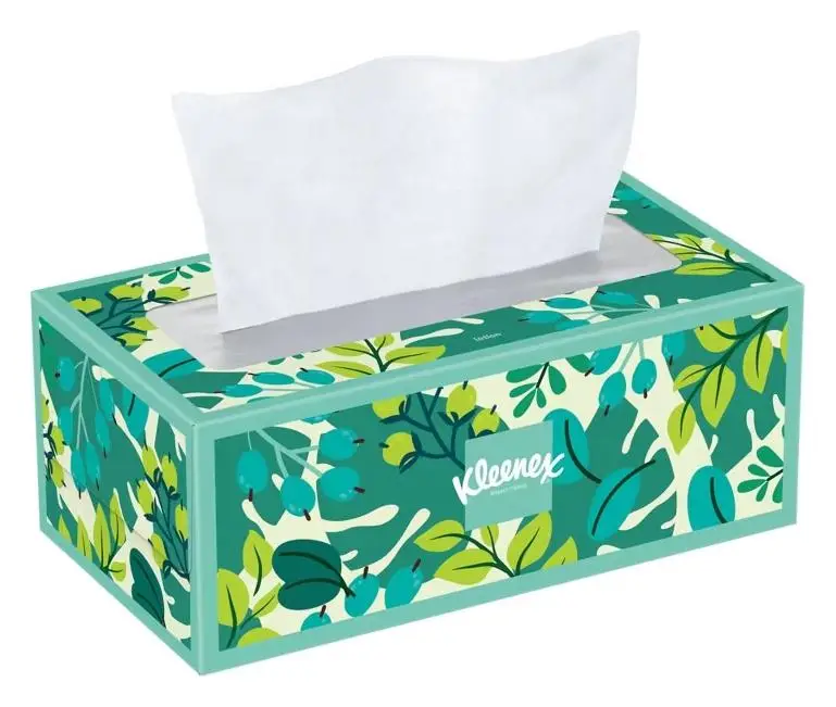 Kleenex 3-Ply Rectangle Facial Tissue Lotion