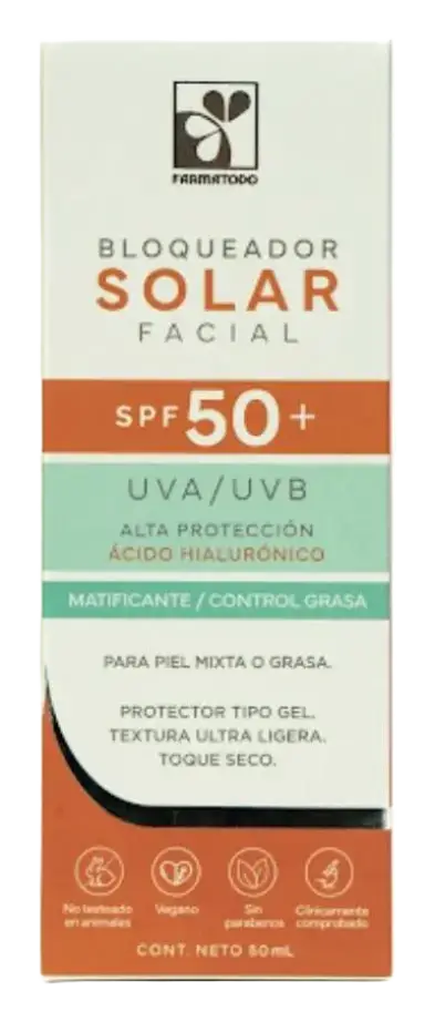 Farmatodo Bloqueador Solar Facial Matificante SPF 50+