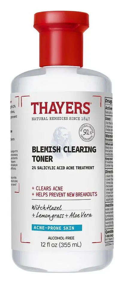 Thayers Blemish Clearing 2% Salicylic Acid Acne Treatment Toner