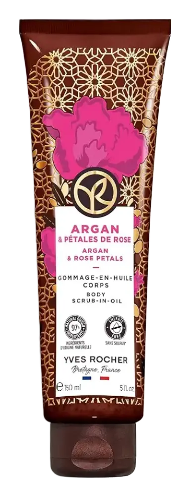 Yves Rocher Argan & Rose Petals Body Scrub-in-Oil