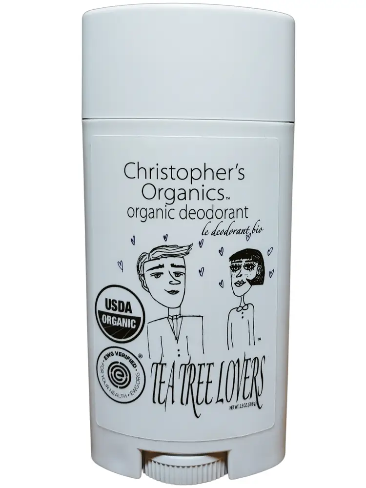 Christopher's Organics Tea Tree Lovers Organic Deodorant
