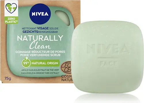 Nivea Naturally Clean Face Cleasing Bar Scrub