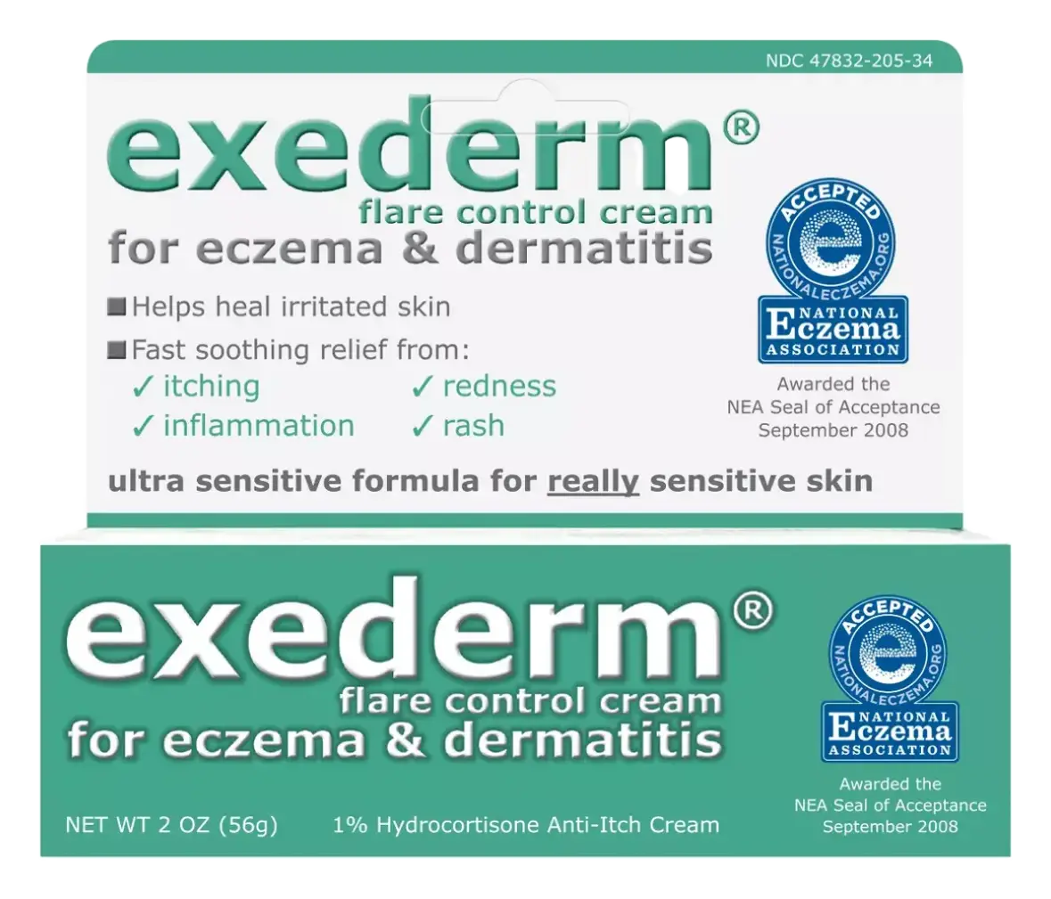 Exederm Flare Control Cream For Eczema & Dermatitis