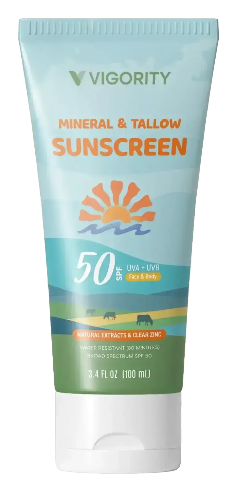 Vigority Tallow Sunscreen With Mineral SPF 50