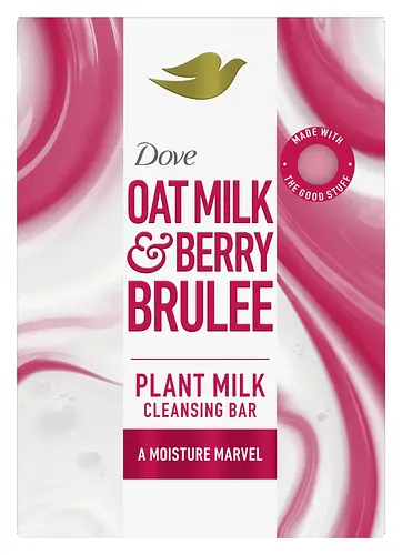 Dove Oat Milk & Berry Brulee Plant Milk Cleansing Bar