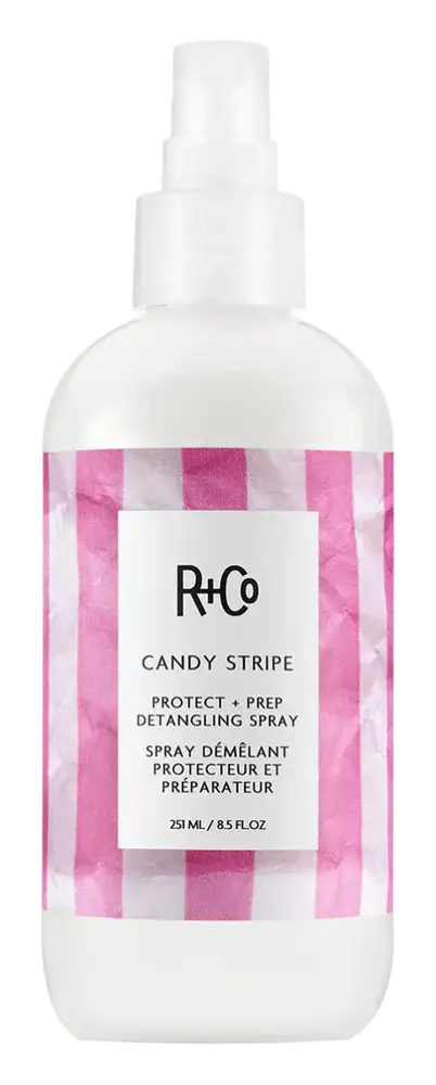 R & Co Candy Stripe Protect + Prep Detangling Spray