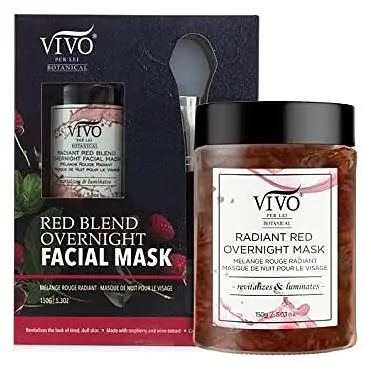 Vivo Per Lei Overnight Hydrating Raspberry Face Mask with Wine Extract
