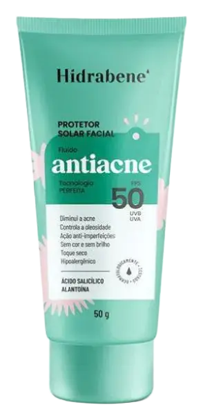 Hidrabene Protetor Solar Facial Antiacne FPS 50