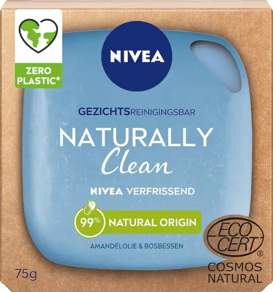 Nivea Naturally Clean Face Cleasing Bar Refreshing
