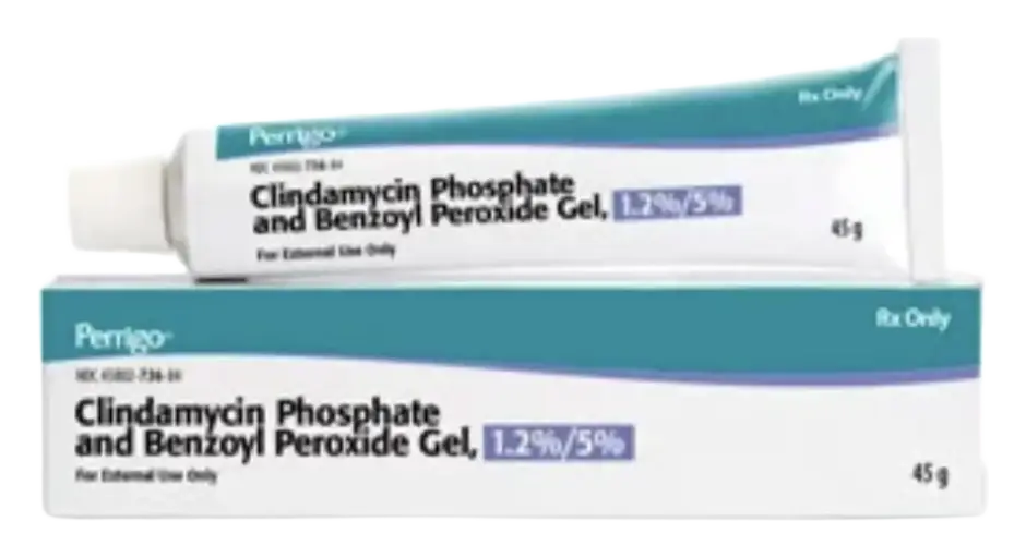 Perrigo Duac Gel (Clindamycin Phosphate and Benzoyl Peroxide 1.2% / 5% Gel)