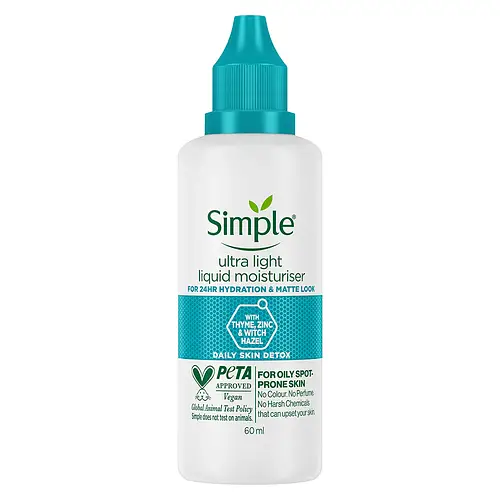 Simple Skincare Daily Skin Detox Ultra-Light Liquid Moisturiser India