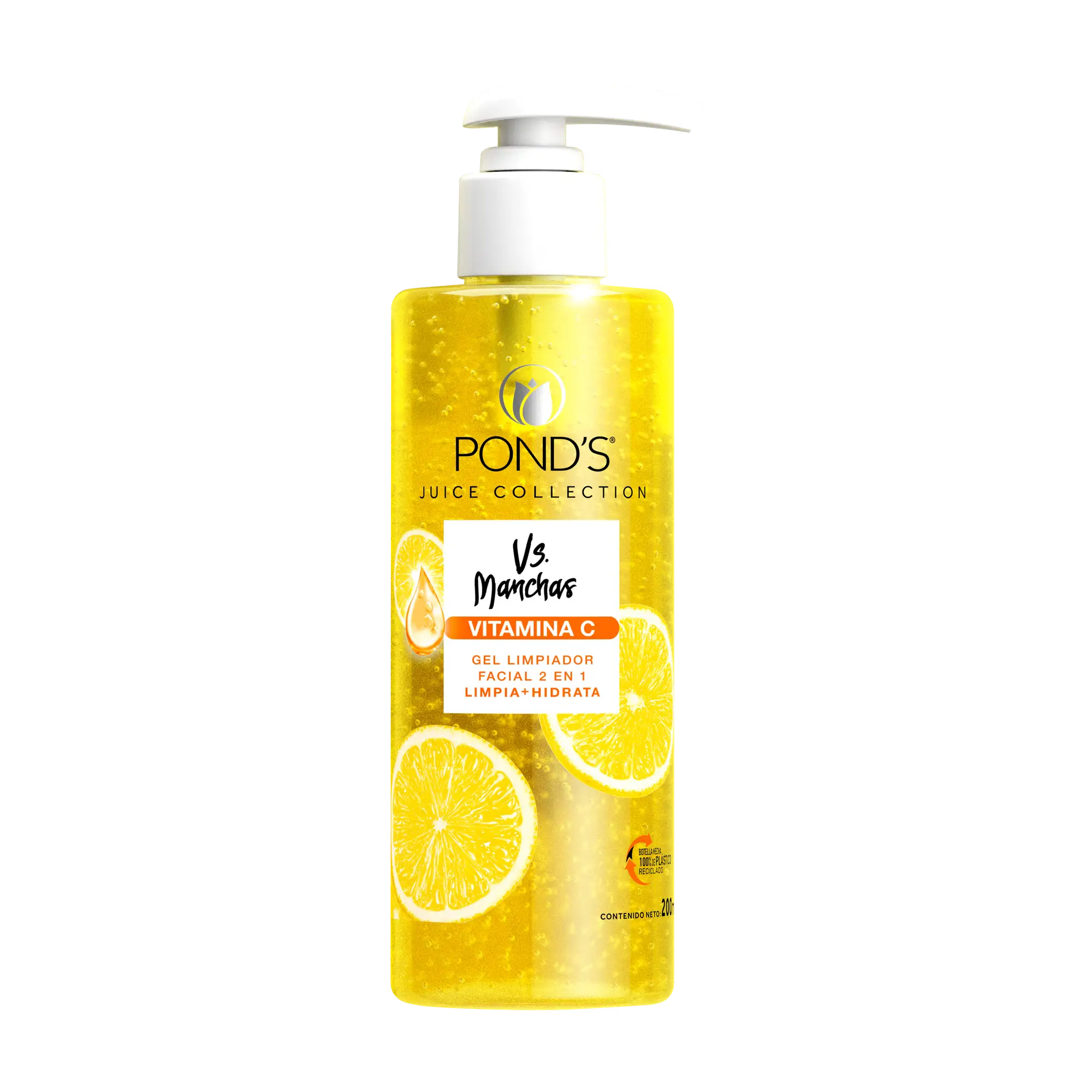 Pond's Juice Collection Vs. Manchas Vitamina C Gel Limpiador Facial 2 En 1