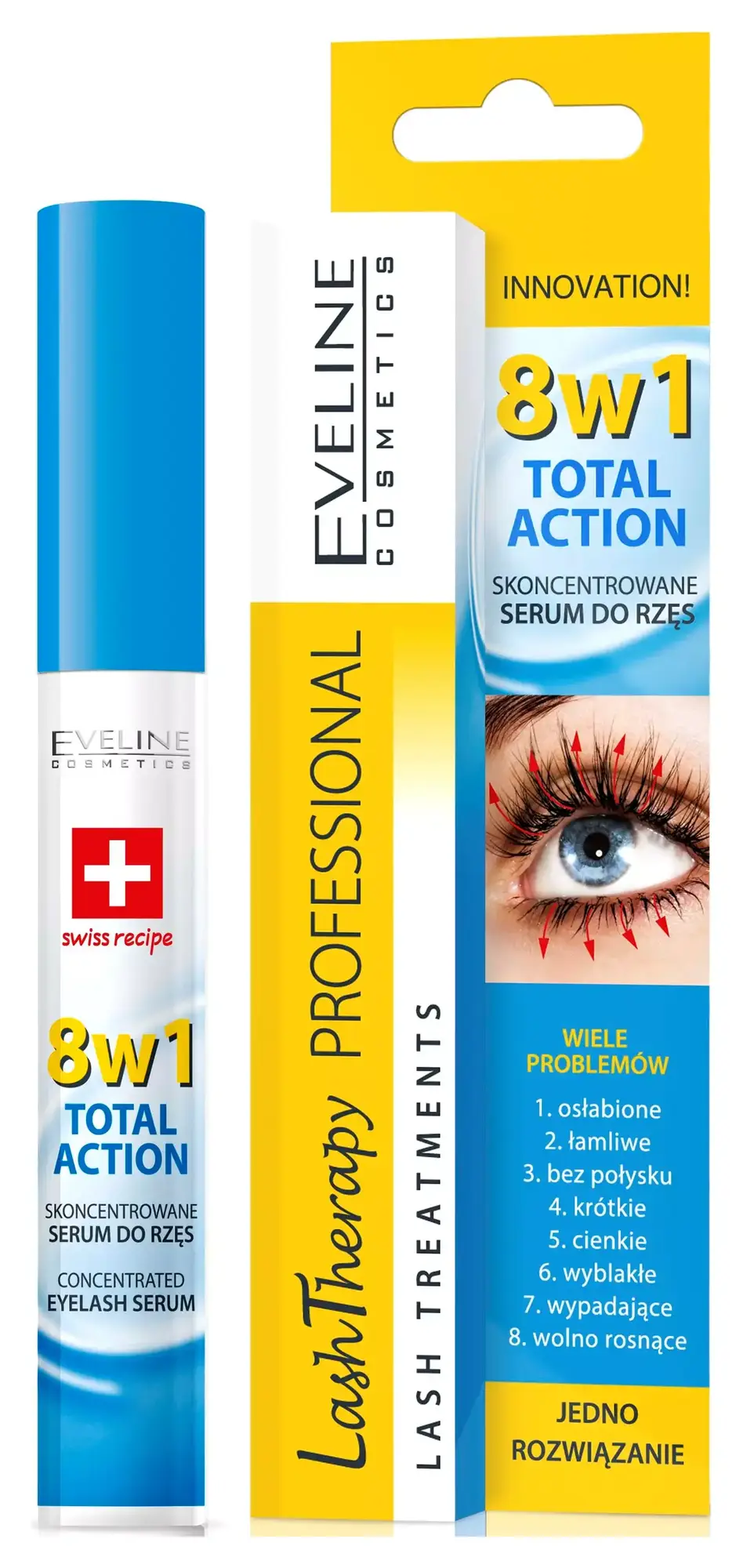 Eveline Lash Therapy Total Action Eyelash Serum 8 In 1