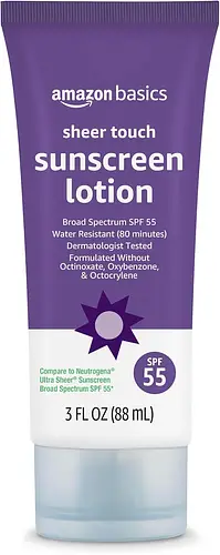 Amazon Basics Sheer Facial Sunscreen SPF 55