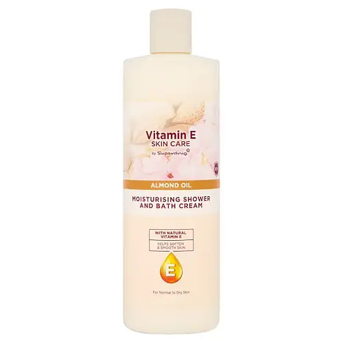 Superdrug Vitamin E Skin Care Moisturising Shower And Bath Cream Almond Oil