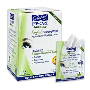 Dr. Fischer Eye Care Multiuse Purified Cleansing Wipes
