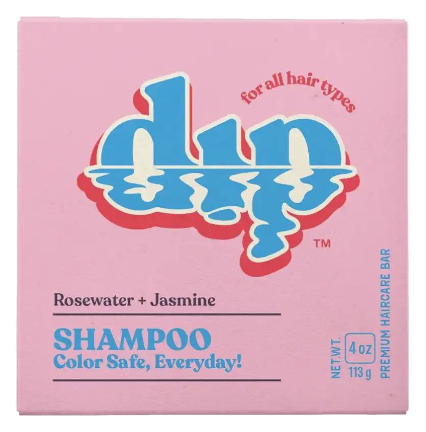 dip Color Safe Shampoo Bar for Every Day Rosewater & Jasmine