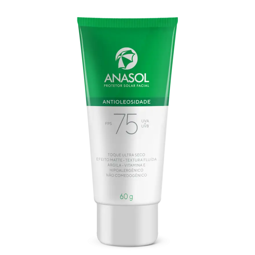 Anasol Protetor Solar Facial Antioleosidade SPF 75