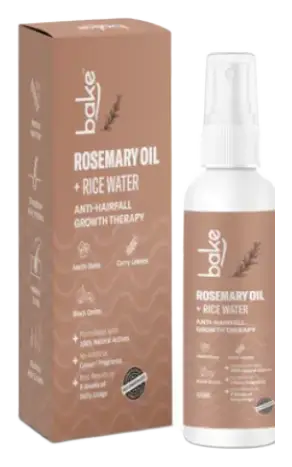 Bake Rosemary Oil + Rice Water Anti-Hairfall Growth Therapy