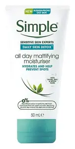 Simple Skincare Daily Skin Detox All Day Mattifying Moisturiser