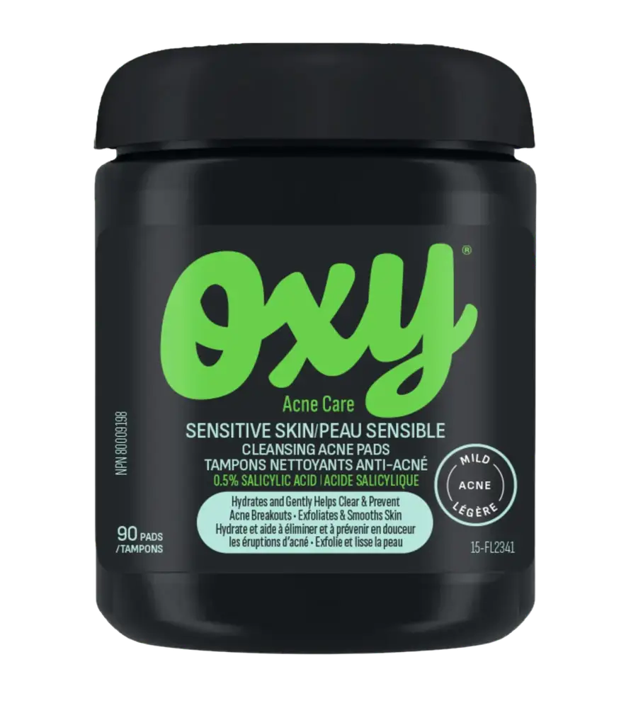 Oxy Acne Care Sensitive Skin Cleansing Acne Pads