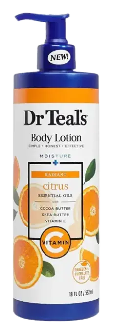Dr Teal’s Moisture + Radiant Citrus Essential Oils Body Lotion