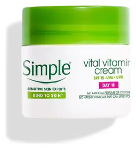 Simple Skincare Kind to Skin Vital Vitamin Day Cream SPF 15 UK