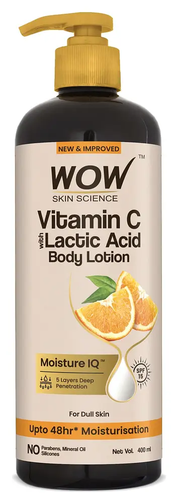 Wow Skin Science Vitamin C and Lactic Acid Body Lotion