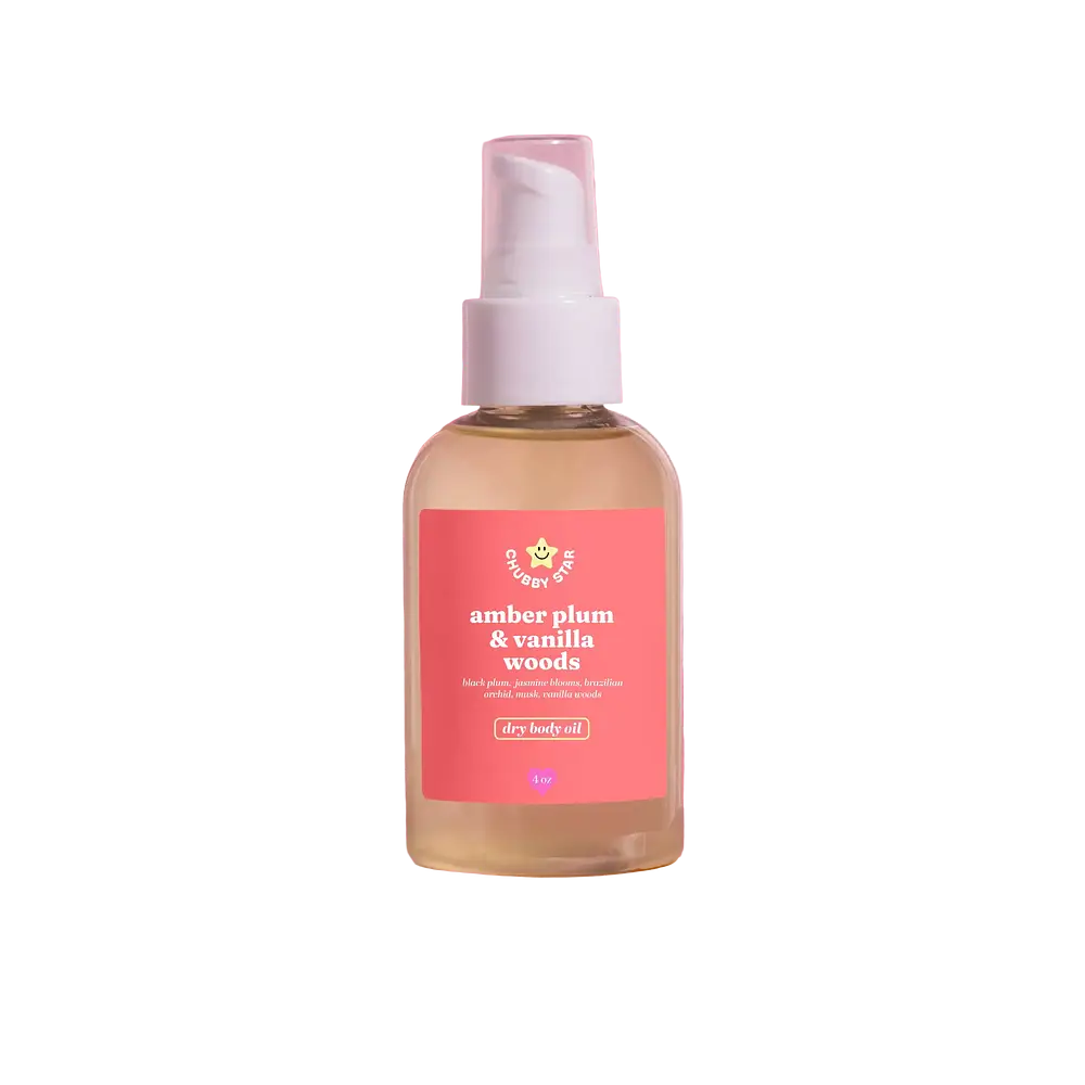 Chubby Star Amber Plum & Vanilla Woods Dry Body Oil