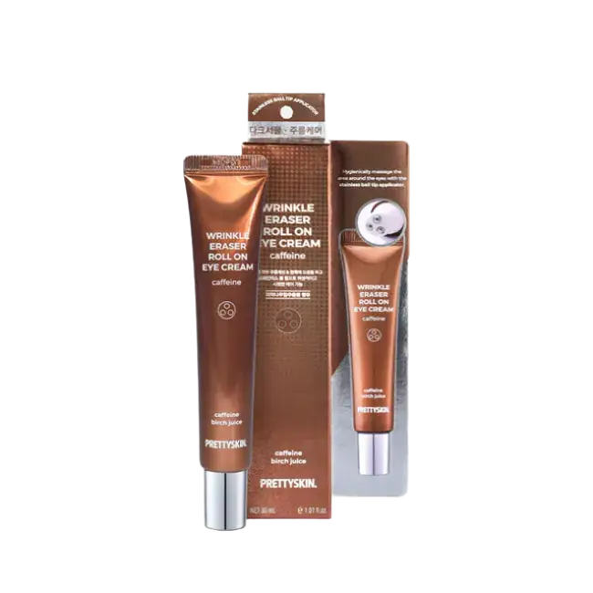 Pretty Skin Wrinkle Eraser Roll On Eye Cream Caffeine