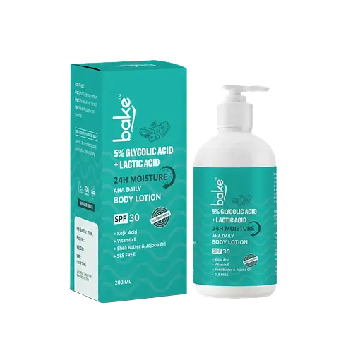 Bake 5% Glycolic Acid + Lactic Acid Body Lotion SPF 30