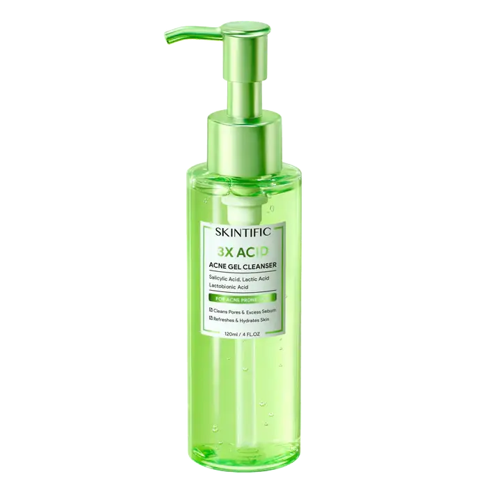 Skintific 3X Acid Acne Gel Cleanser