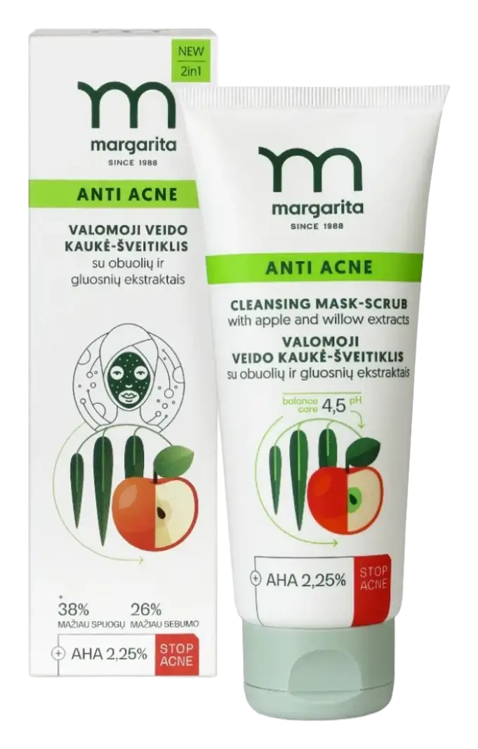 Margarita Anti Acne Cleansing Mask-Scrub
