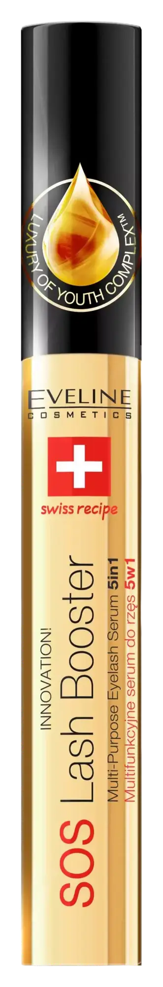 Eveline Sos Lash Booster Eyelash Serum 5 In 1 With Argan Oil
