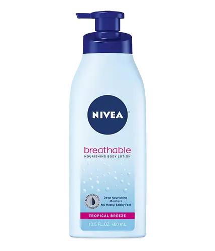 Nivea Breathable Nourishing Body Lotion Fresh Fusion (No Fragrance), Tropical Breeze