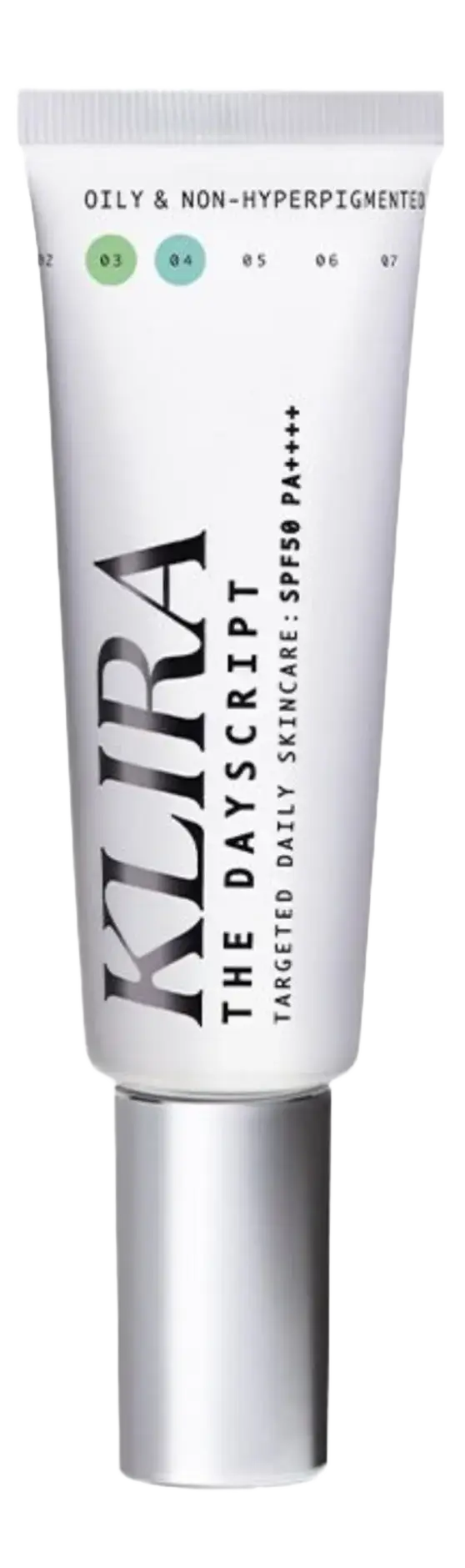 Klira The Dayscript SPF50 PA++++ 03 04 (Oily & Non-Hyperpigmented SkinSizes)