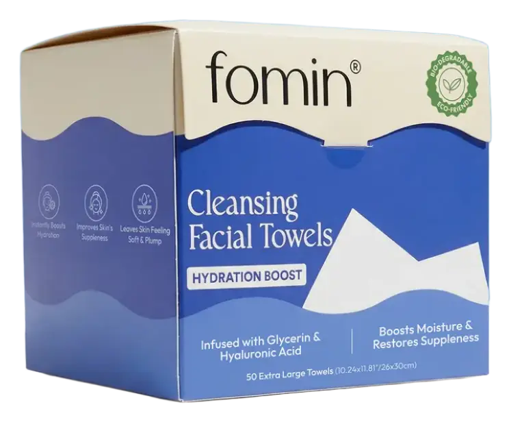 Fomin Cleansing Facial Towels Hydration Boost