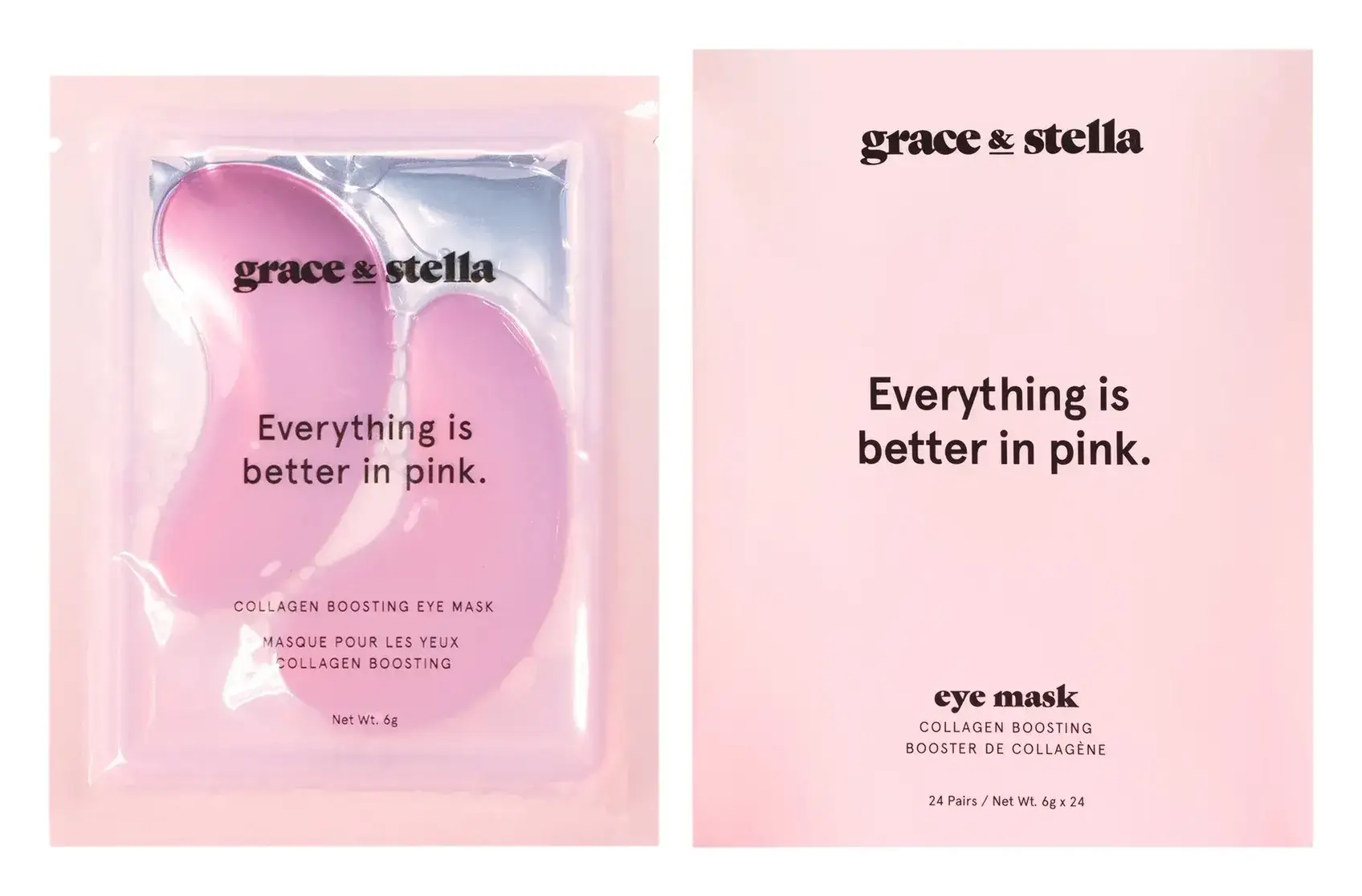 Grace & Stella Everything Is Better In Pink Eye Mask
