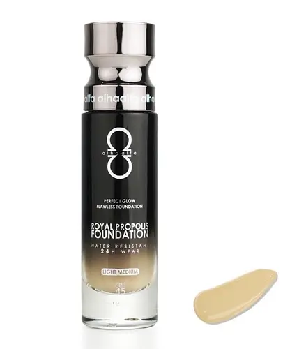 Alha Alfa Royal Propolis Perfect Glow Flawless Foundation SPF 45 RP30 Light Medium