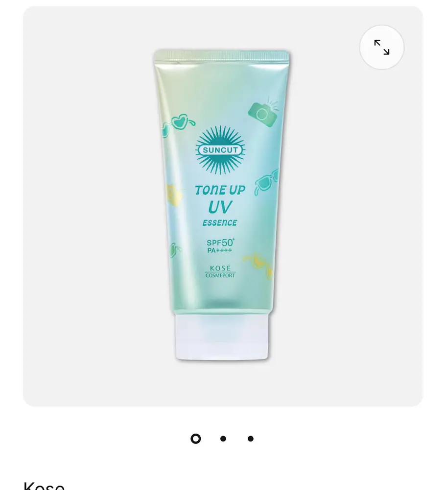 Kosé Suncut Tone Up UV Essence SPF 50+ PA++++ Suncut tone up UV essence mint green