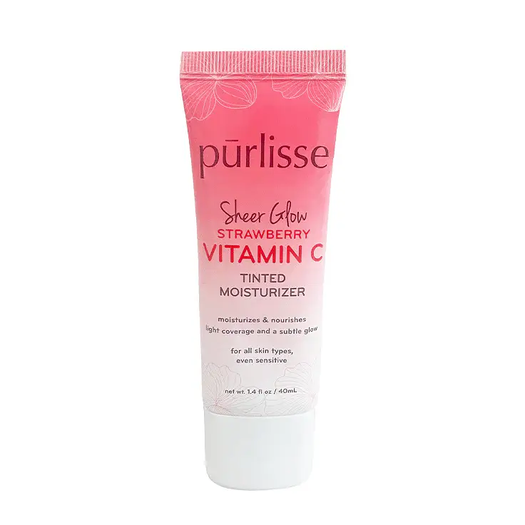 Purlisse Sheer Glow Strawberry Vitamin C Tinted Moisturizer Light Medium