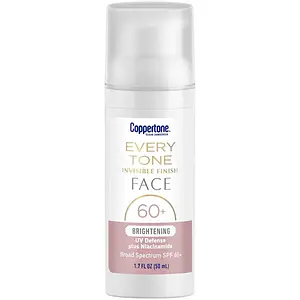 Coppertone Every Tone Invisible Finish Face Sunscreen SPF 60+ Brightening