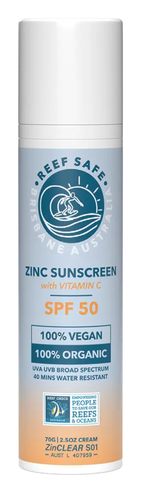 Reef Safe Zinc Sunscreen With Vitamin C SPF 50 Bronze