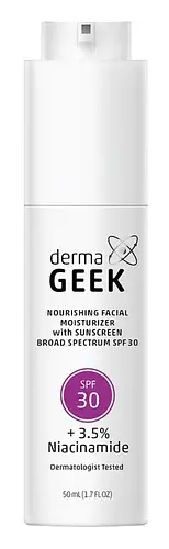 DermaGeek Nourishing Facial Moisturizer with Sunscreen Broad Spectrum SPF 30