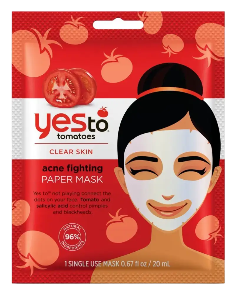 Yes To Tomatoes Clear Skin Acne Fighting Sheet Mask